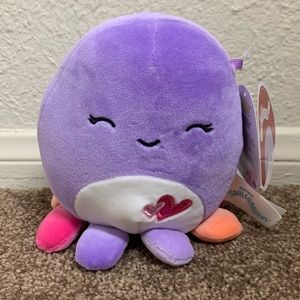 Squishmallow Beulah (5”) Octopus Valentine’s Day Exclusive NWT